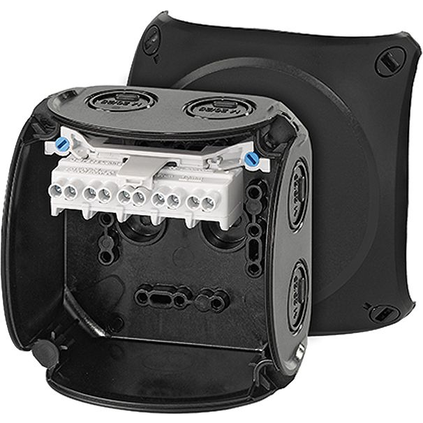 Hensel 62000050 Elosztó doboz halogénmentes, Plombálható, Időjárásálló (H x Sz) 104 mm x 104 mm 1 db (62000050)