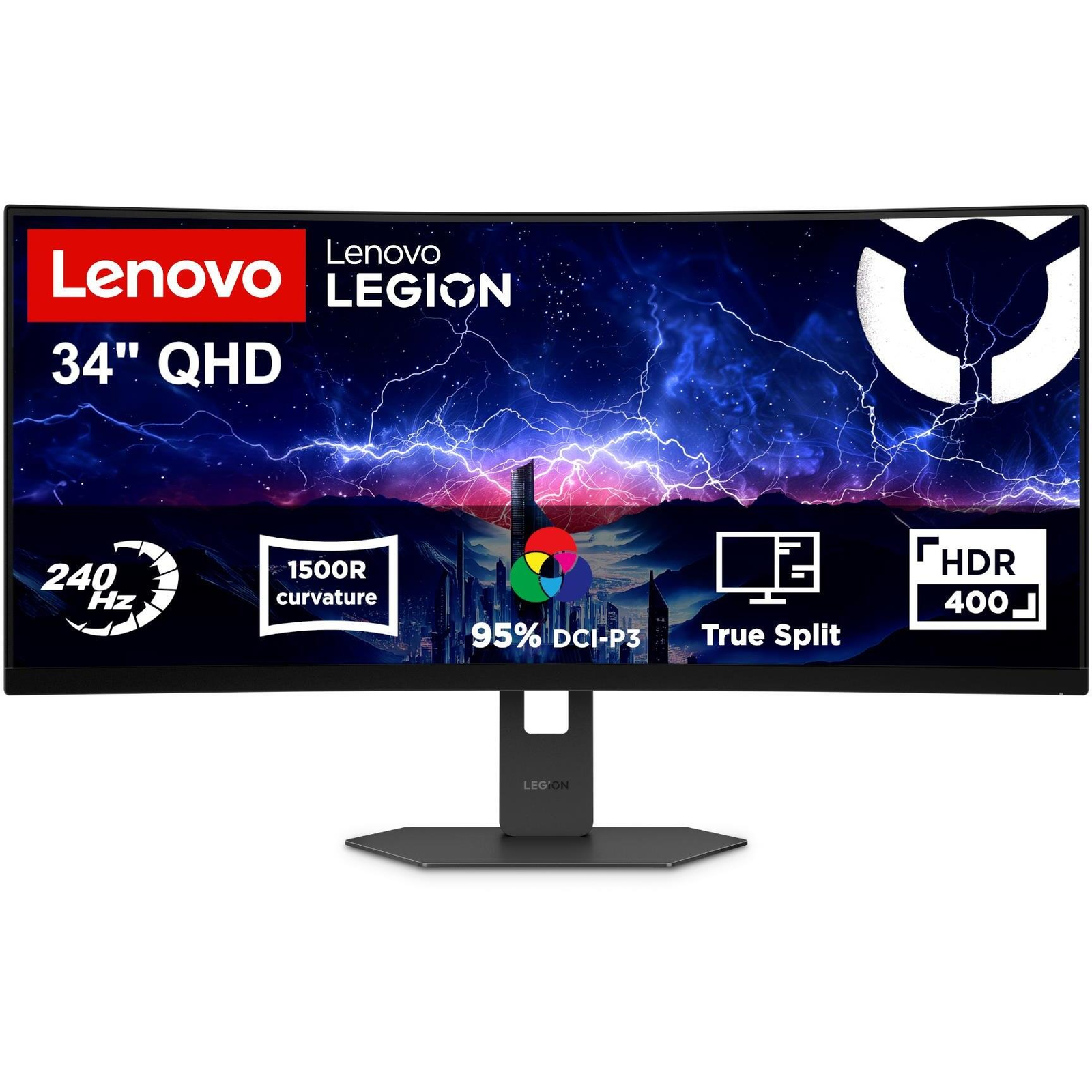 Монитор Lenovo Legion 34W-2c — 68F6GACBEU, черен