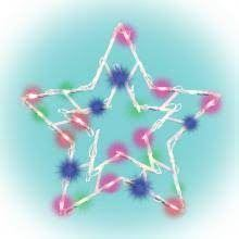 Somogyi KID 503 B/M színes csillag ablakdísz (KID 503 B/M)