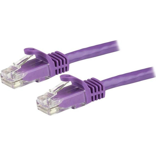 StarTech.com N6PATC150CMPL netværkskabel Lilla 1,5 m Cat6 U/UTP (UTP)