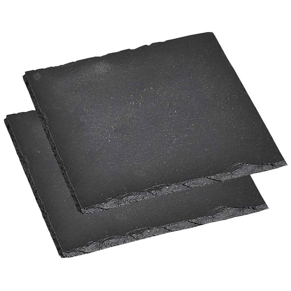 Kesper Négyzet alakú pala tálalólap készlet 20x20 cm