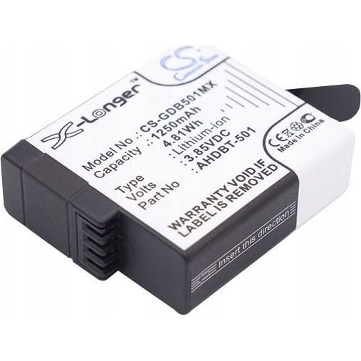 Cameron Sino Akumulator Bateria Typu Ahdbt-501 Do Gopro Hero 5 6 7 Black / Cs-gdb501mx