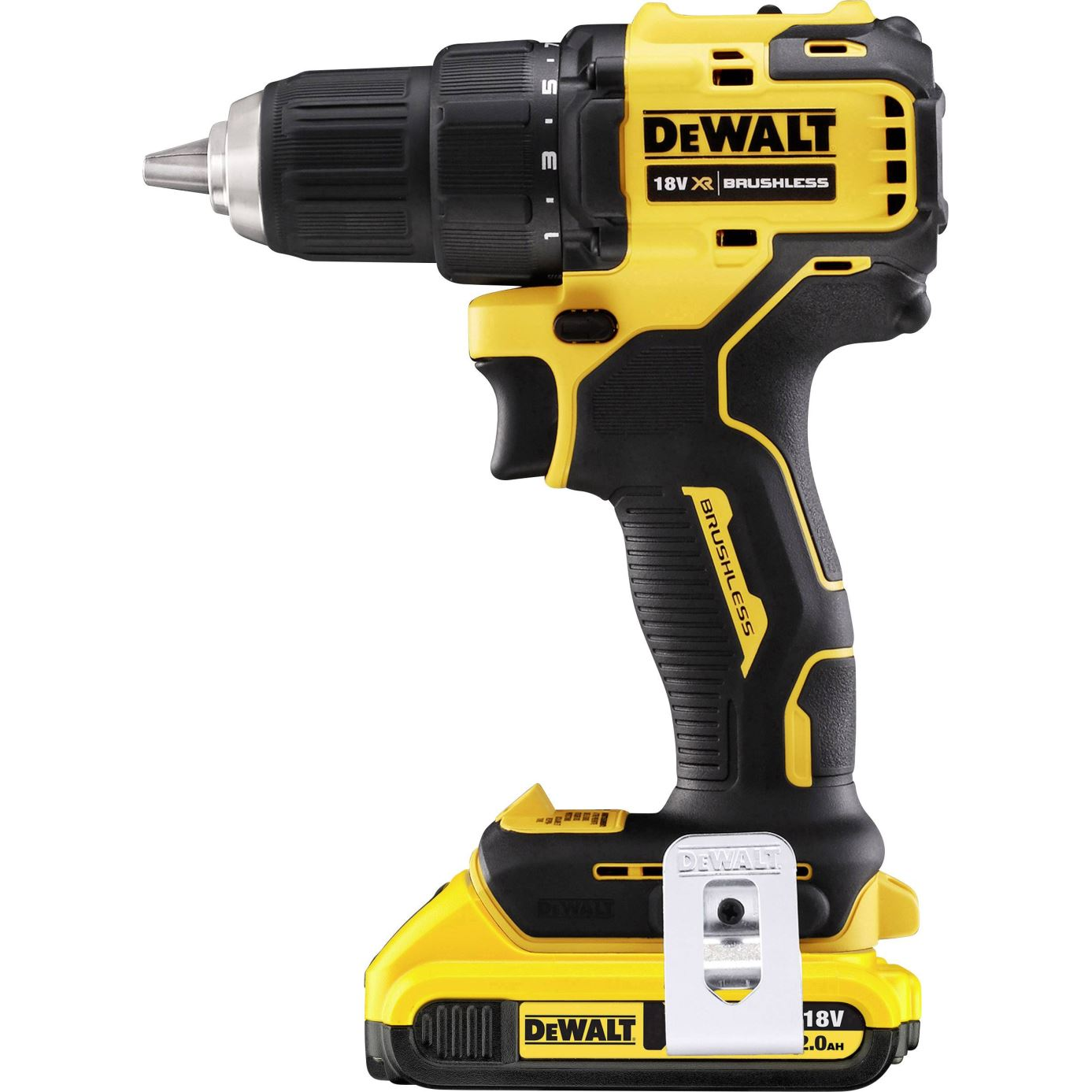 DeWalt DCD708D2T-QW akkus kefe nélküli kompakt fúrócsavarozó (DCD708D2T-QW)