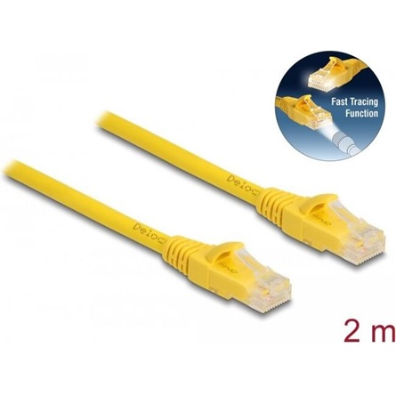 RJ45 Cat.6A U/UTP kábel s funkciou rýchleho vyhľadávania, 2 m, Delock 80102