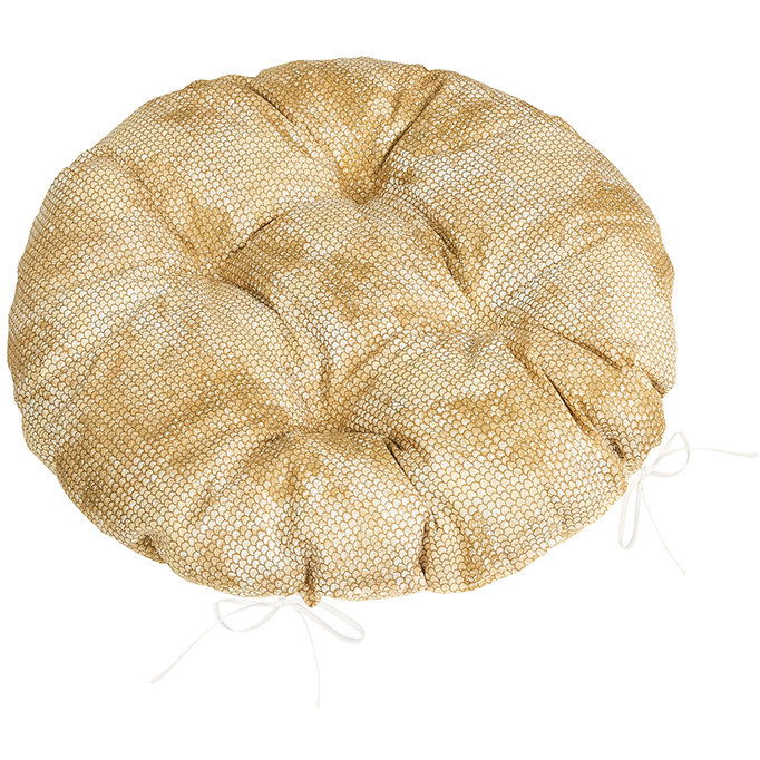 BELLATEX Adéla Seat 62/229 round quilted d.40 cm snakeskin brown (12461)