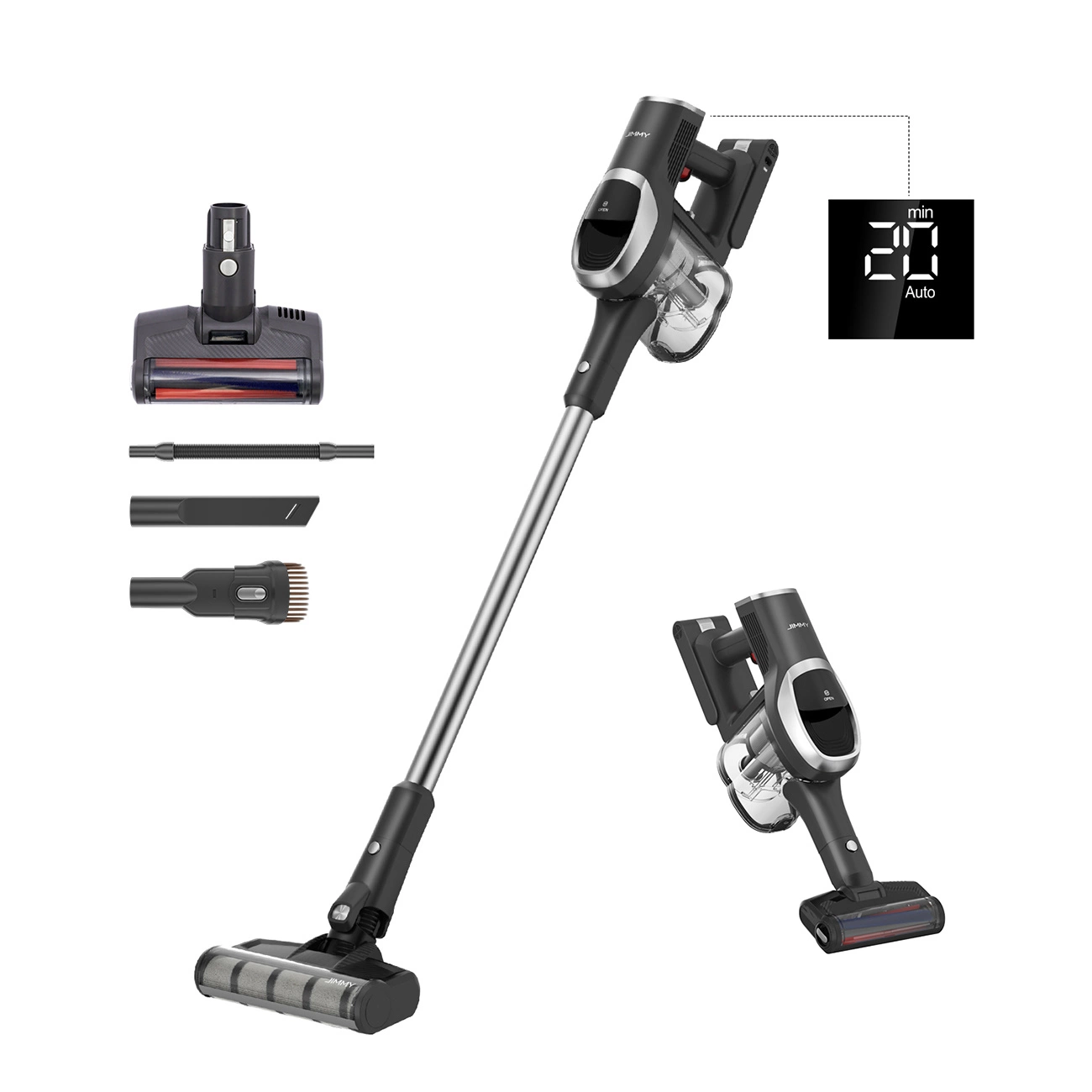 JIMMY JV83 Pro Vezeték nélküli Álló Porszívó 500W 600ml (JV83 Pro)