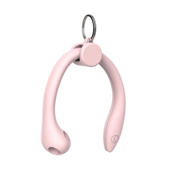 Szilikon tartó (fülkampó, elvesztés gátló, Apple AirPods / Airpods 2 / Airpods Pro / Freebuds 3 kompatibilis) RÓZSASZÍN (5996591004693)