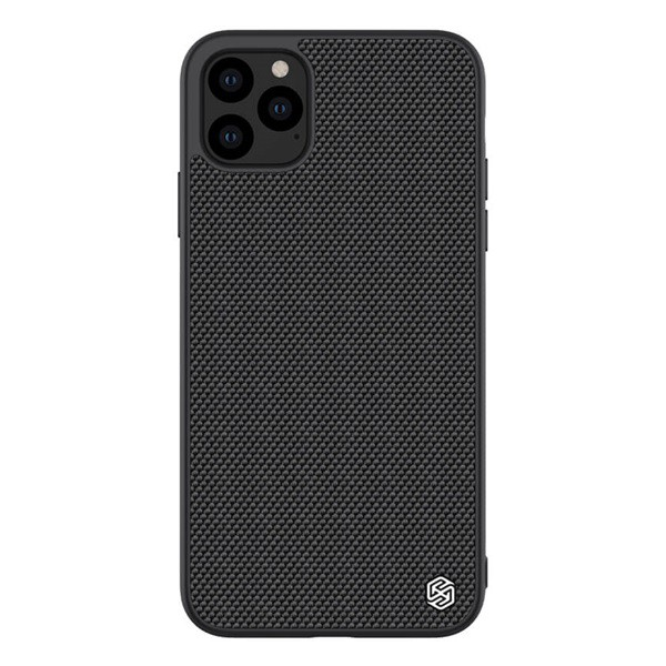 NILLKIN TEXTURED műanyag telefonvédő (érdes felület, közepesen ütésálló, szilikon keret, 3D minta) FEKETE [Apple iPhone 11 Pro Max] (5996457904754)