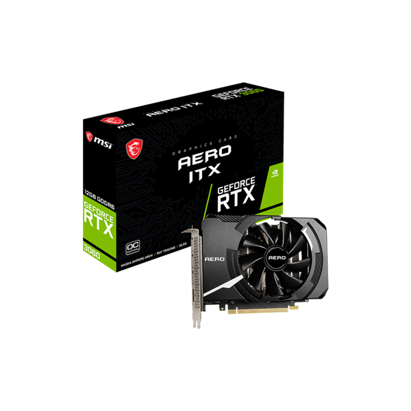 MSI Videokártya PCI-Ex16x nVIDIA RTX 3060 AERO ITX 12GB DDR6