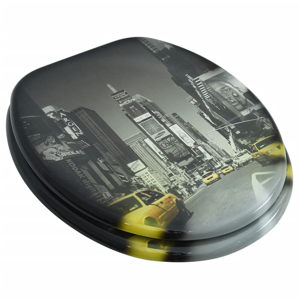 MDF WC-ülőke fedéllel new yorki tervezés (141481)