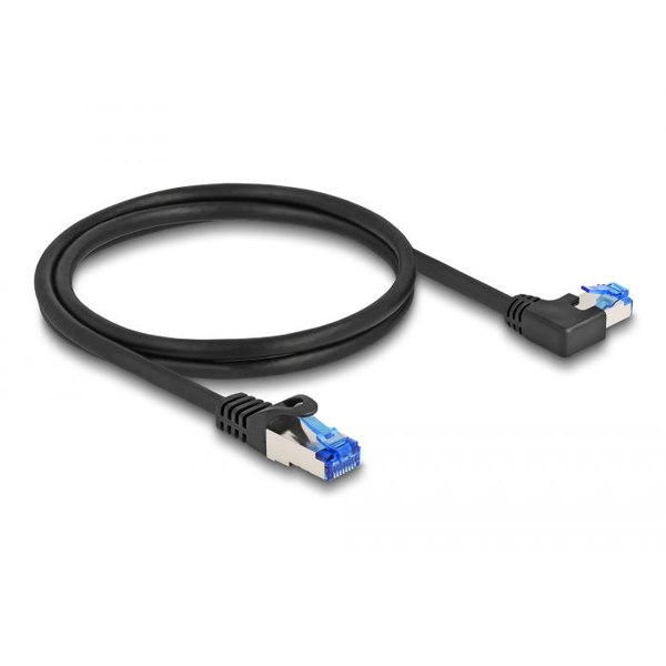 DELOCK RJ45 NWK Cat.6A S/FTP gerade/links gewinkelt 1 m