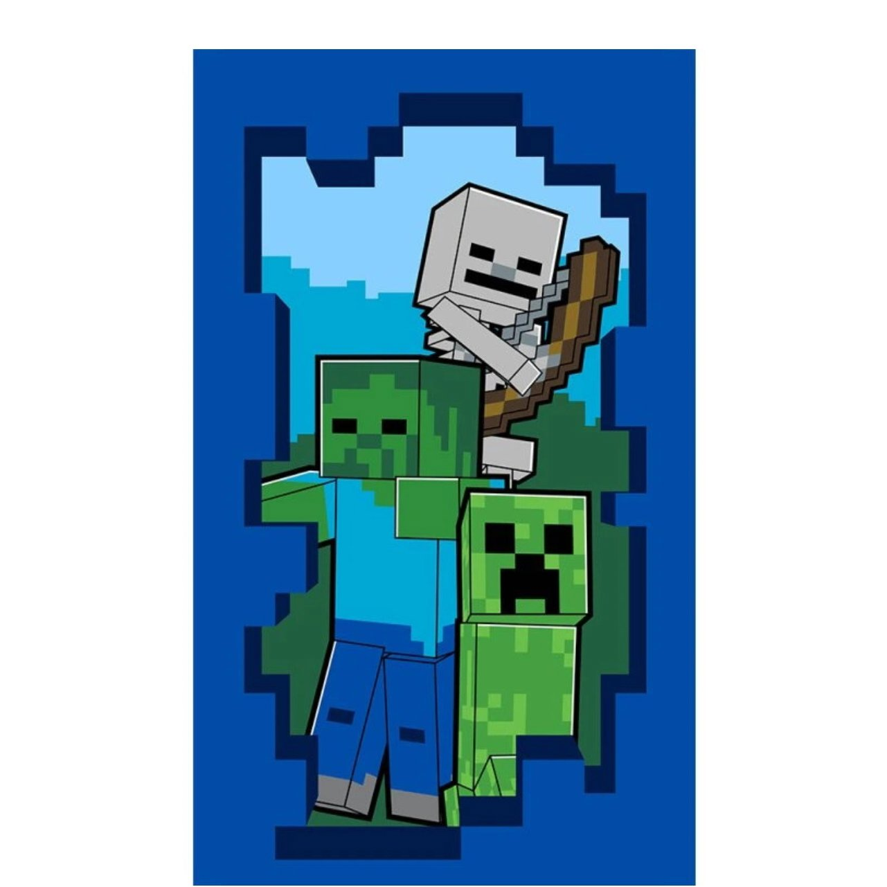 Carbotex Dětský ručník Minecraft Mob Monsters 30 × 50 cm (040134-LICENMOBMA)