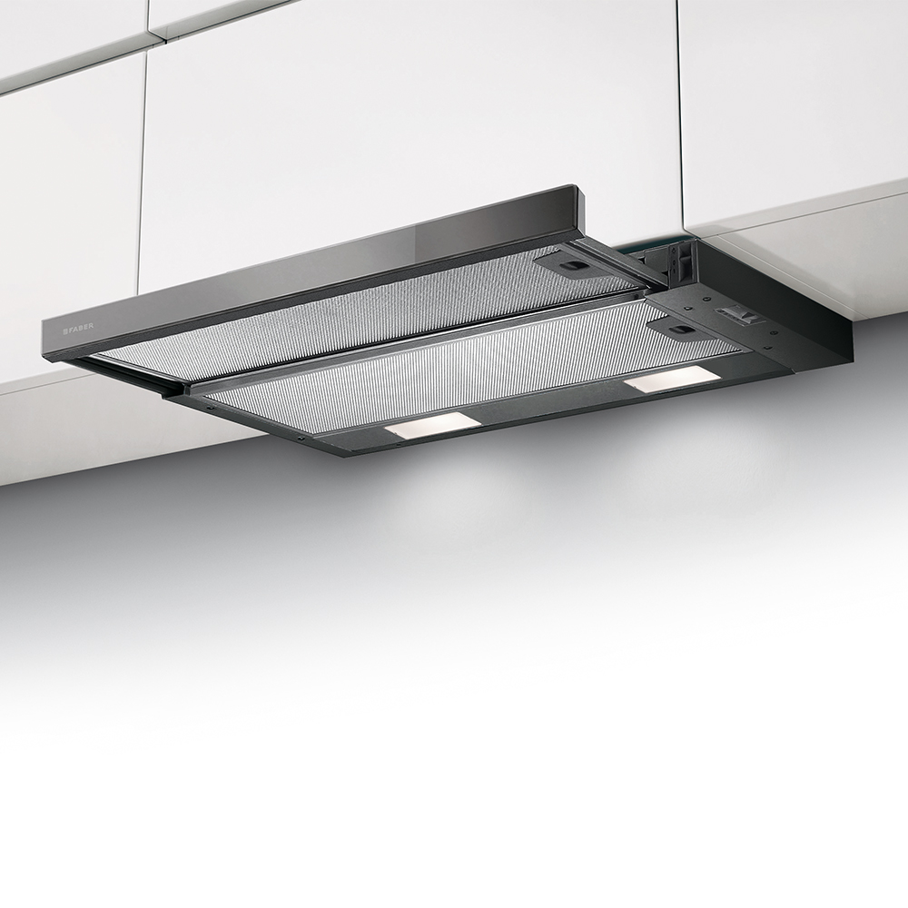 Faber FLEXA NG GLASS BK A60 Fekete Kihúzható Páraelszívó 60cm (FLEXA NG GLASS BK A60)