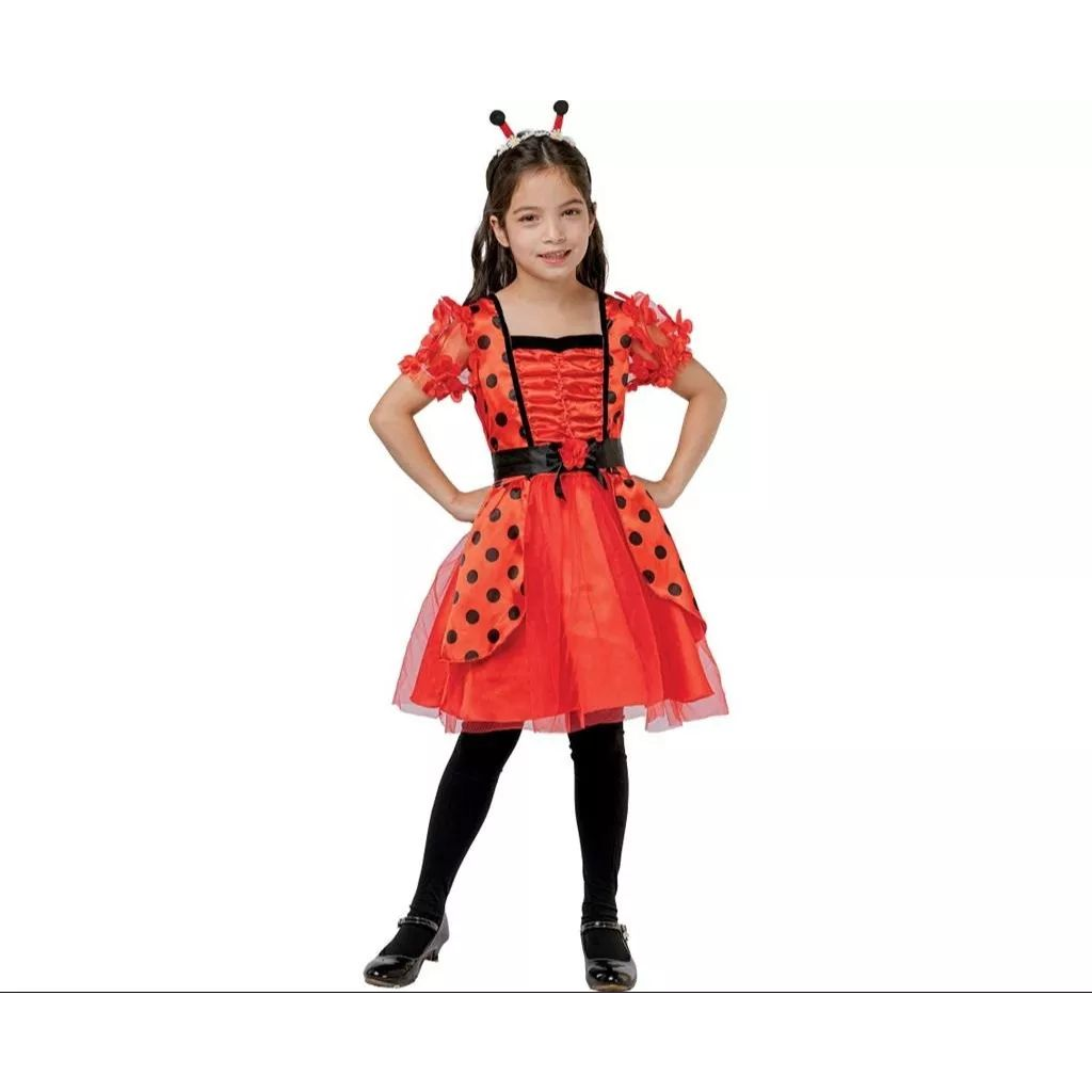 Godan Katicabogár jelmez szoknyával lányoknak - 120-130 cm (LB12)