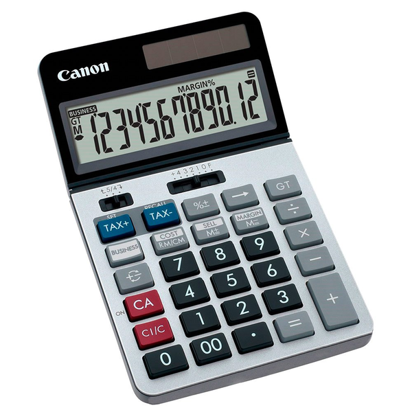 Canon KS-1220TSG calculator Spaţiul de lucru Negru, Albastru, Roşu, Argint