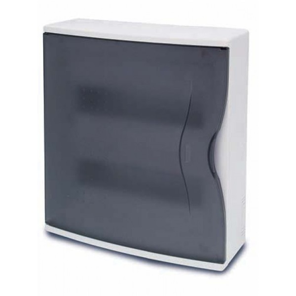 FAMATEL 3624 24 mod. Átlátszó ajtóval falon kivüli elosztószekrény (3624)