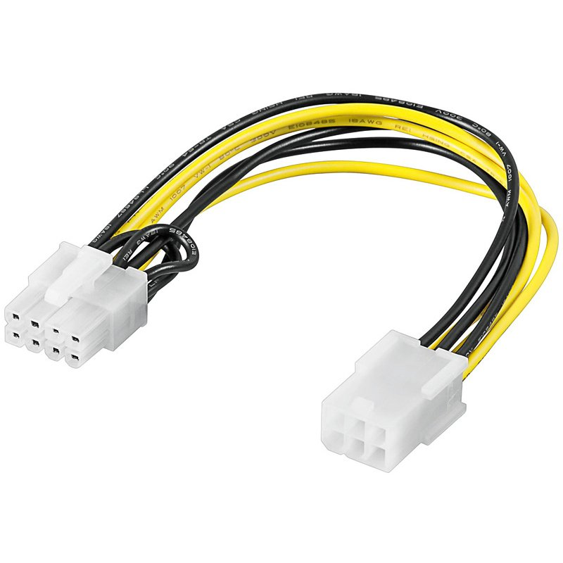 Cable adapter PCI Express Akyga AK-CA-07 6pin-F/8pin-M 28cm (AK-CA-07)