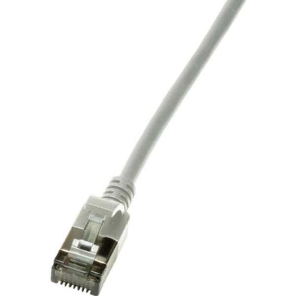 LogiLink SlimLine RJ45 CAT6A U/FTP -> RJ45 CAT6A U/FTP M/M adatkábel 1m szürke