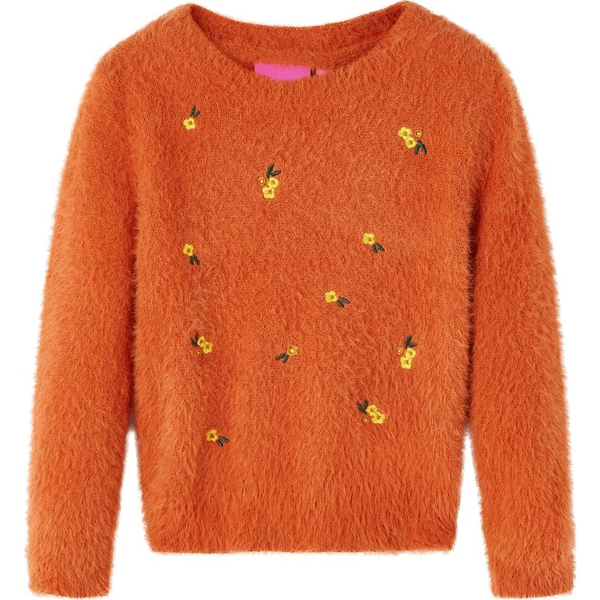Gyerek pulóver kötött égetett narancssárga 92