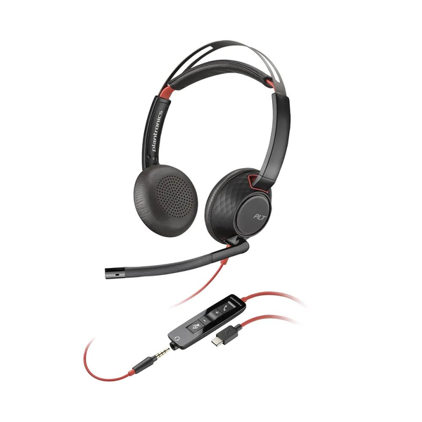 HP Poly Headset Blackwire C5220 Stereo USB-C/A & 3,5 mm (bulk)