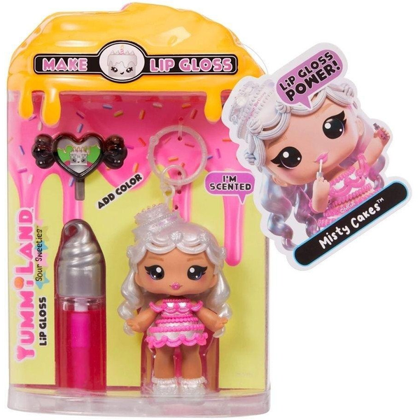MGA Entertainment Yummiland Lip Gloss Doll Sour Sweeties - Misty Cakes
