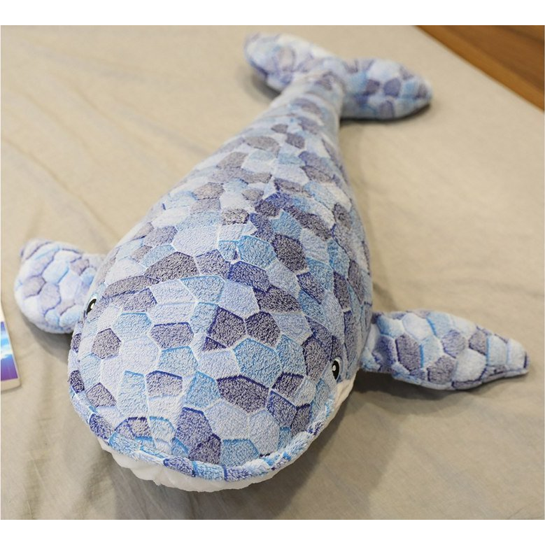 Plüss Bálna - 110 cm, Szürke (16395)