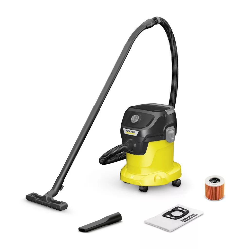 Karcher KWD 3 Nedves - Száraz Klasszikus porszívó 1000W- Sárga / Fekete (KWD 3 V-15/4/20 1.628-444.0)