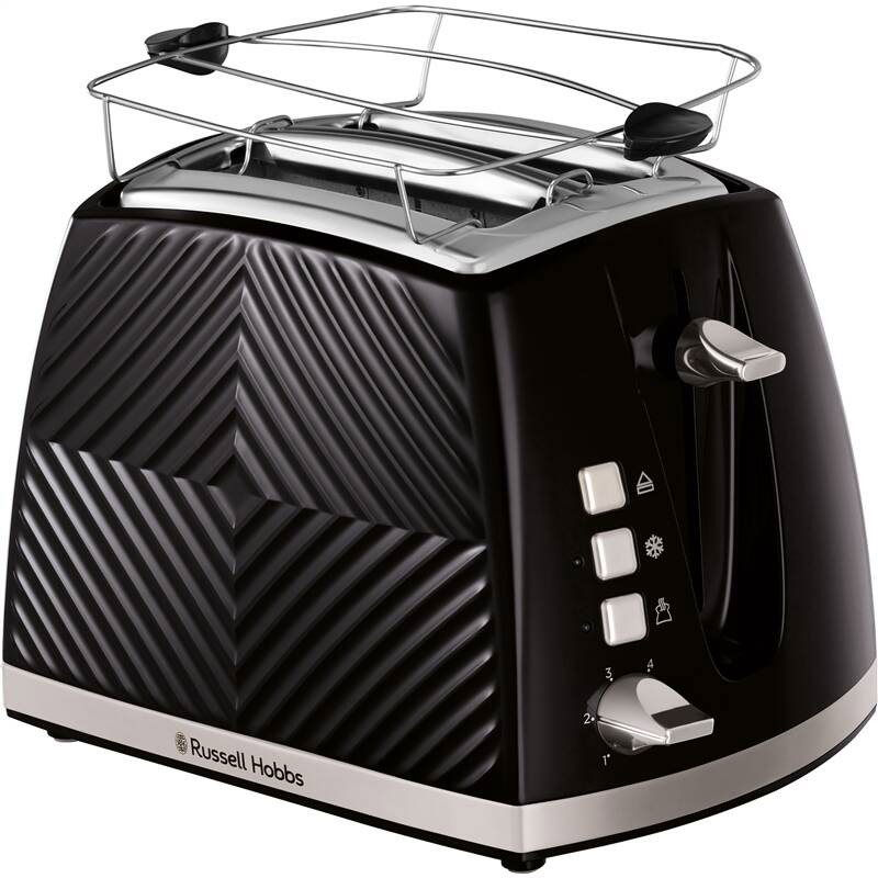 Russell Hobbs 26390-56 Groove 2S Toaster Black (5038061143249)