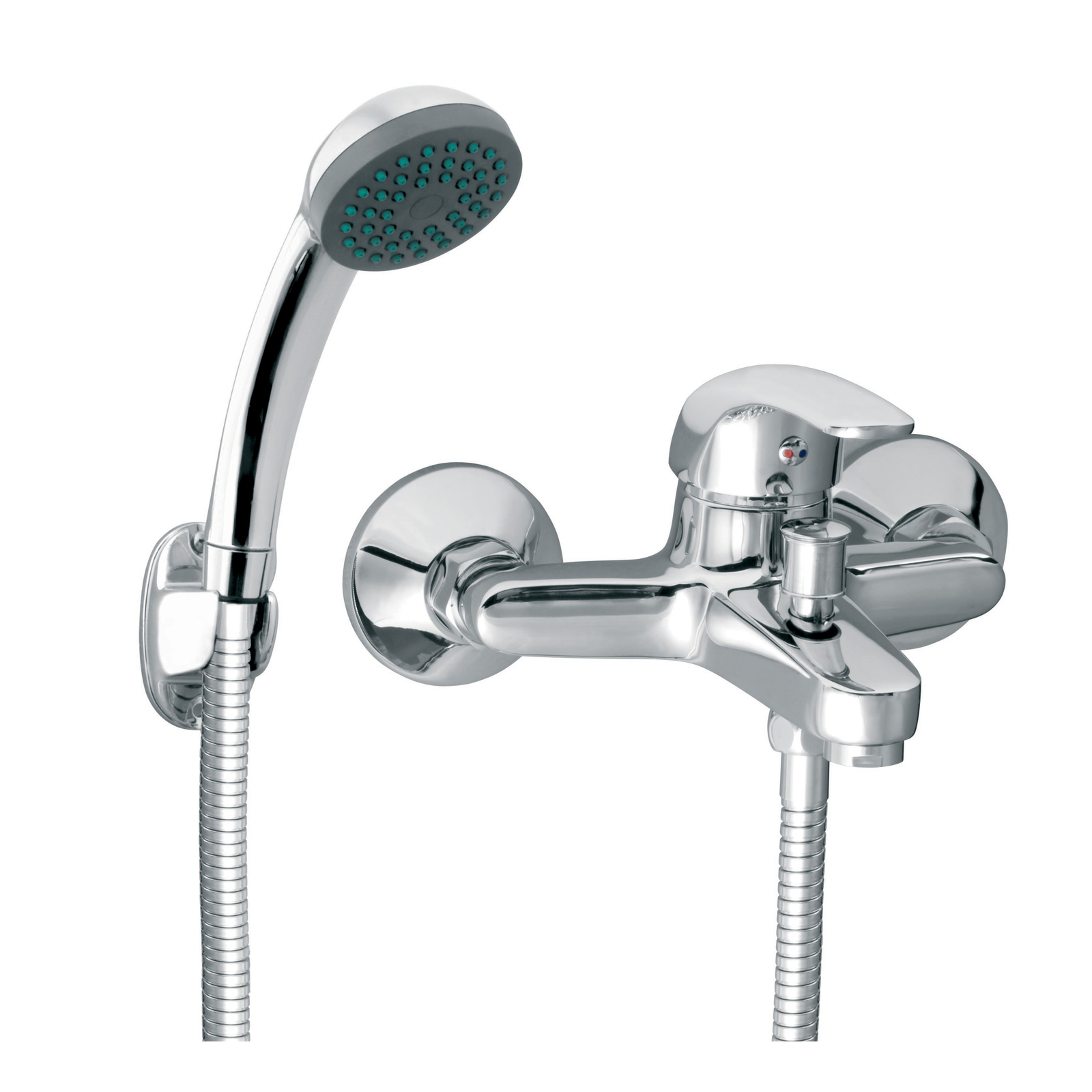 Ferro BVA11 Vasto Kádtöltő Csaptelep Tartós Zuhanyszettel - Rögzített, Egykaros, Ezüst (BVA11)