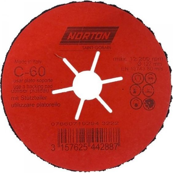 Norton KRĄŻEK PÓŁELASTYCZNY CP FLEX 127MM P.60 (1 SZT)