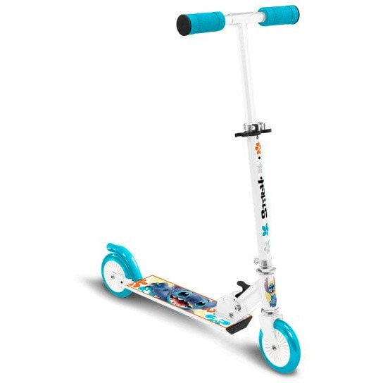 Pulio Disney Stich 2 kerekű gyerek roller (Max 50kg ) - Fehér/Kék Mintás (106626042)