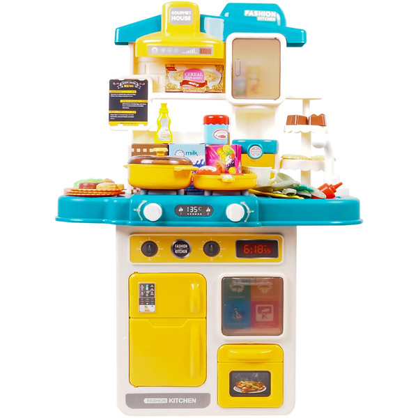 Aga4Kids MR6132 műanyag konyha, sárga-kék