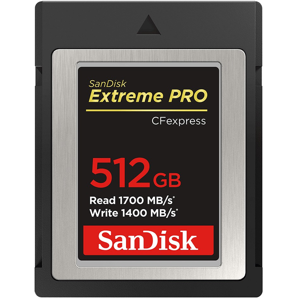 Карта памет SanDisk 512GB, Extreme PRO CFexpress Card, Type B, SDCFE, 1700MB/s R, 1400MB/s