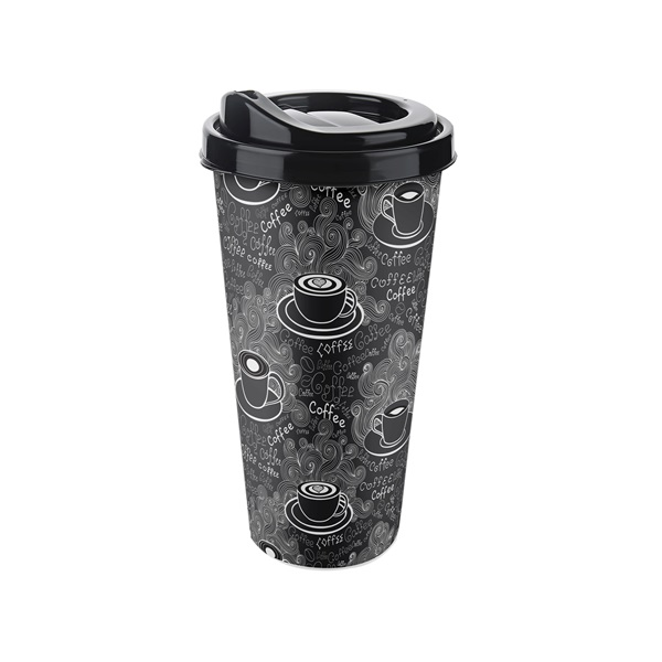 IRIS BIG COFFEE CUP kávéspohár tetővel 650ml AP-9220 (AP-9220)