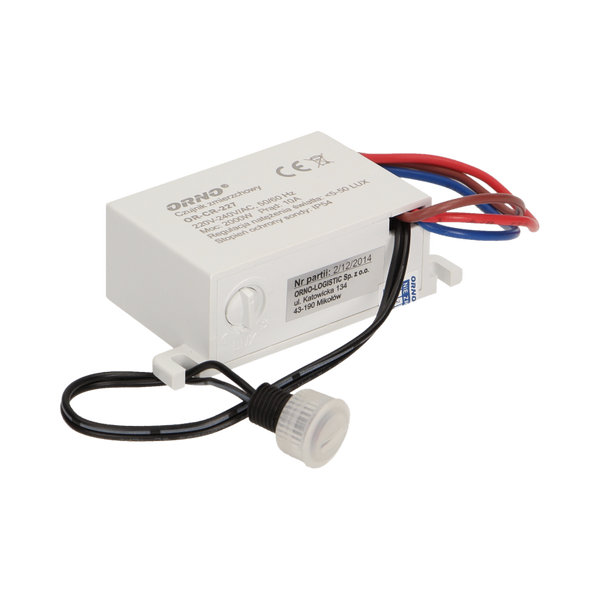 Alkonyérzékelő Külső Érzékelővel, IP54, Mini, 2000W