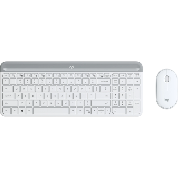 Logitech MK470 tastatur Mus inkluderet Universel RF trådløst QWERTY Engelsk Hvid