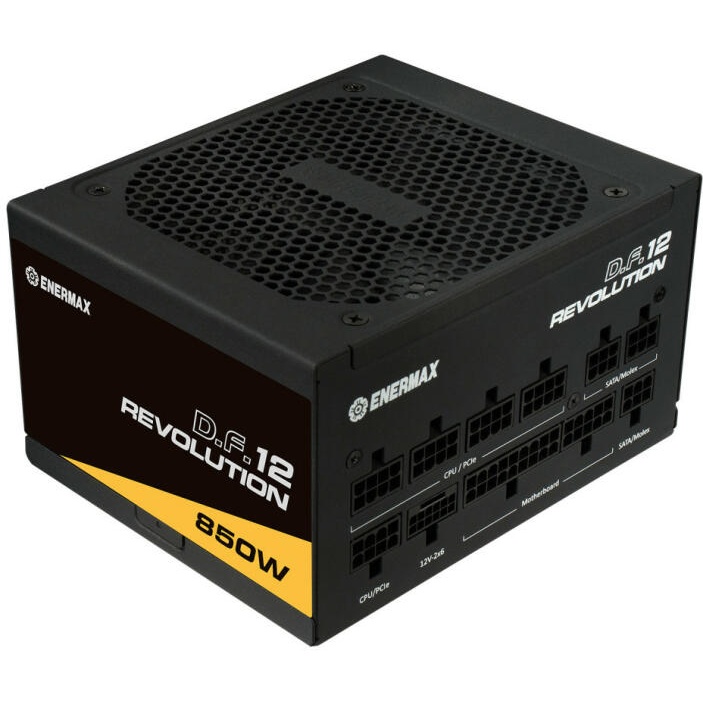 Enermax 850W Revolution D.F. 12 80+ Gold Tápegység (Fekete) (ETV850G)