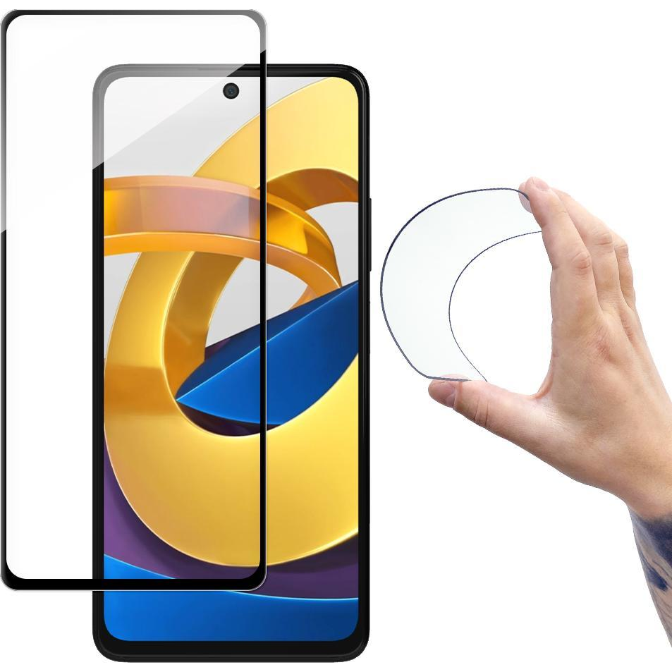 Wozinsky Teljes Fedésű Flexi Nanoüveg Fólia Edzett Üveg Kerettel Xiaomi Poco M4 Pro 5G Átlátszó (9145576240366)