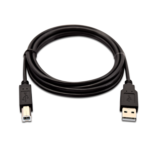 V7 V7USB2AB-02M-1E cabluri USB USB 1.0 2 m USB A USB B Negru