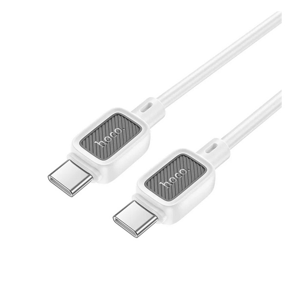 Kábel Hoco USB typ C - USB typ C 1 m biely
