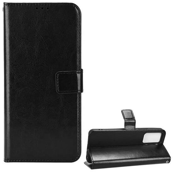 Gigapack TCL 405 4G bőr hatású prémium fliptok fekete (GP-151024) (GP-151024)