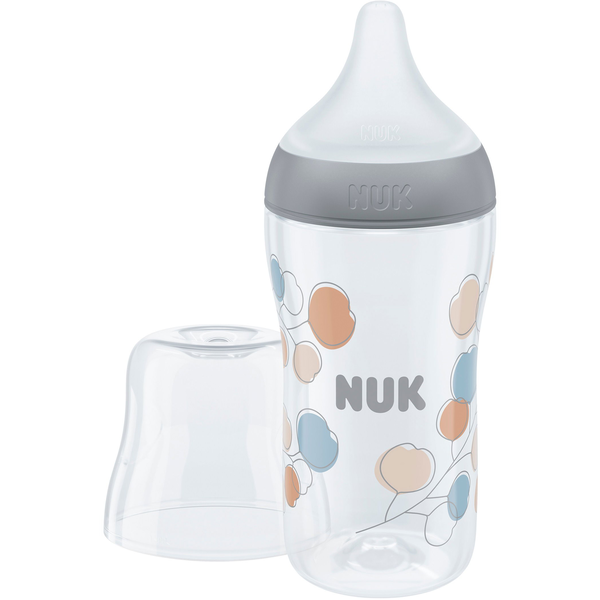 NUK Perfect Match hőmérséklet szabályozóval 260 ml - szürke