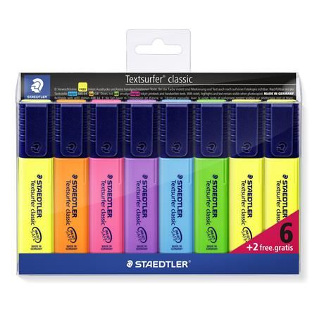 Marcadores Fluorescentes Staedtler 8 ud - Surtido