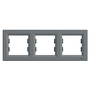 Rámeček trojitý Schneider Electric šedý