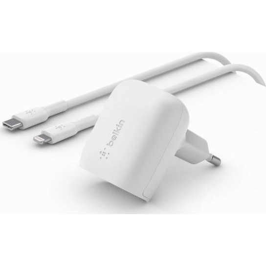 BELKIN 20W USB-C CHARGER WITH POWER DELIVERY AND PPS TECHNOLOG (WCA006VF1MWH-B5)