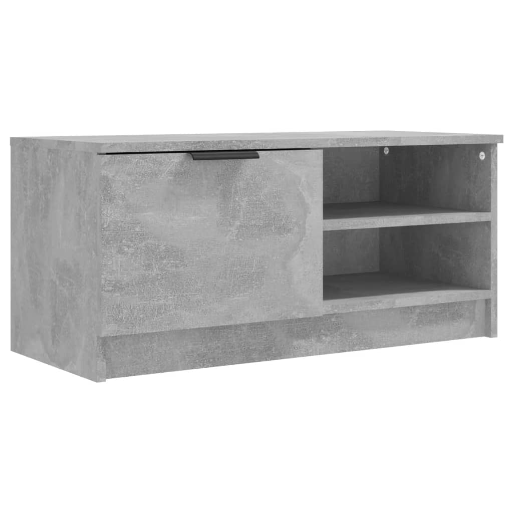betonszürke szerelt fa TV-szekrény 80x35x36,5 cm (811474)
