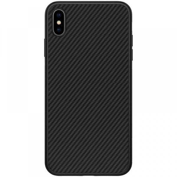 Nillkin Synthetic Fiber Apple iPhone XS Max Hátlap - Fekete