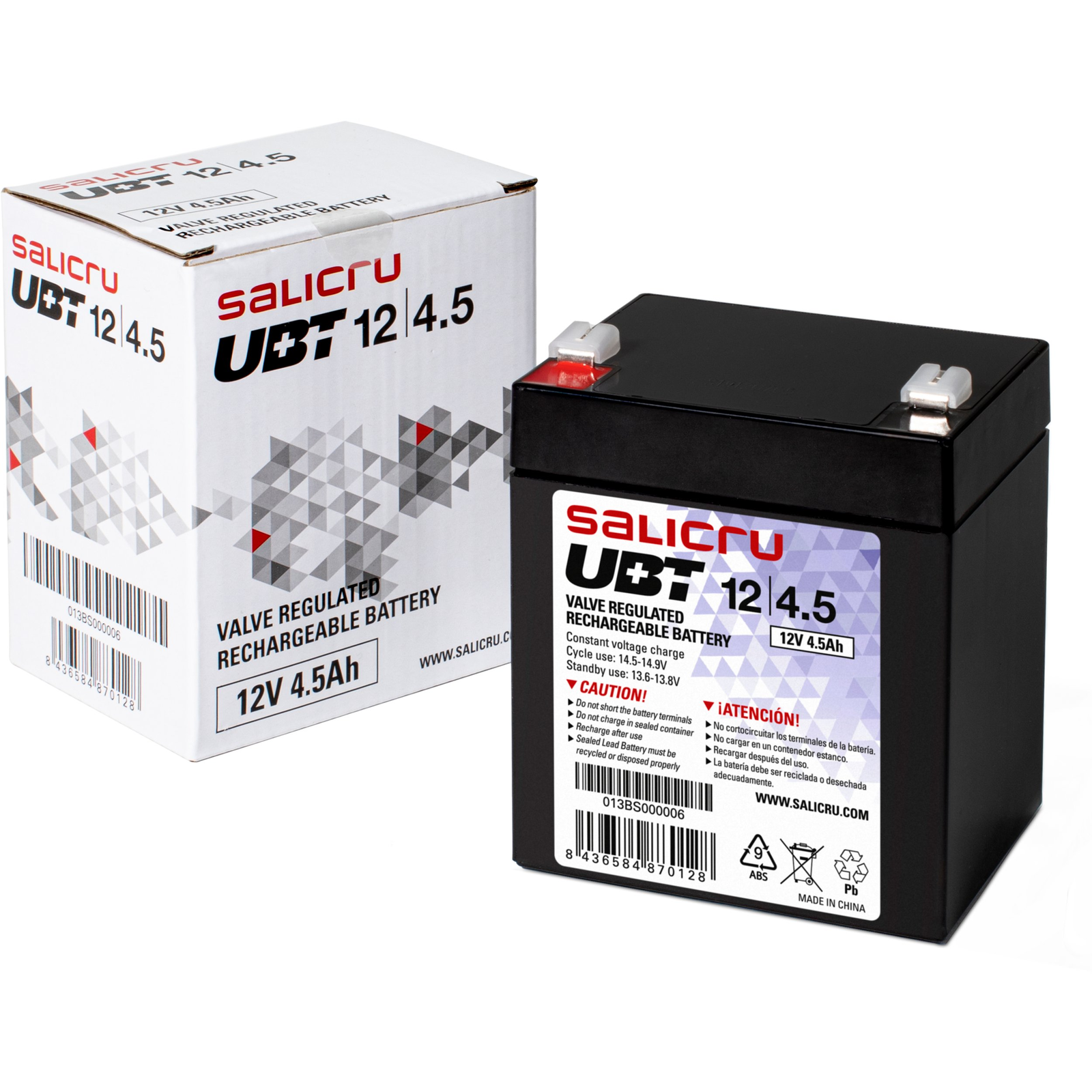 Salicru 013BS000006 batéria do UPS Sealed Lead Acid (VRLA) 12 V 4,5 Ah (013BS000006)