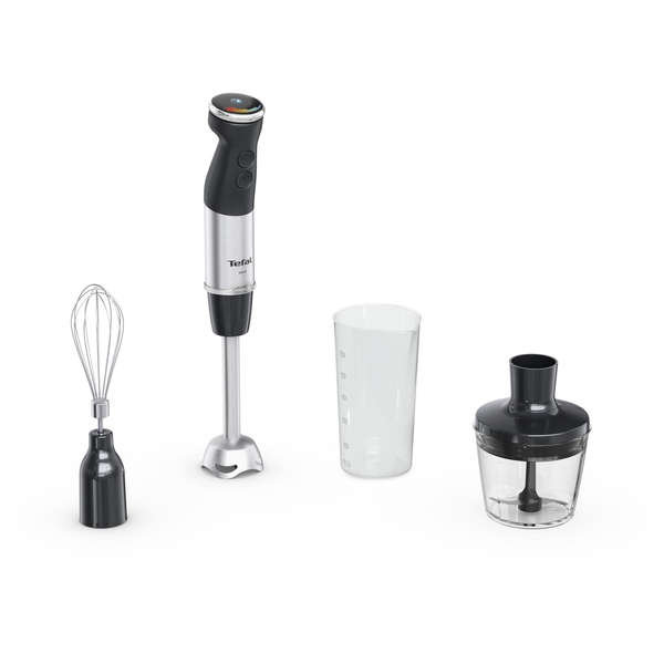 Tefal HB6738CH frullatore Frullatore ad immersione 1000 W Acciaio inox, Nero