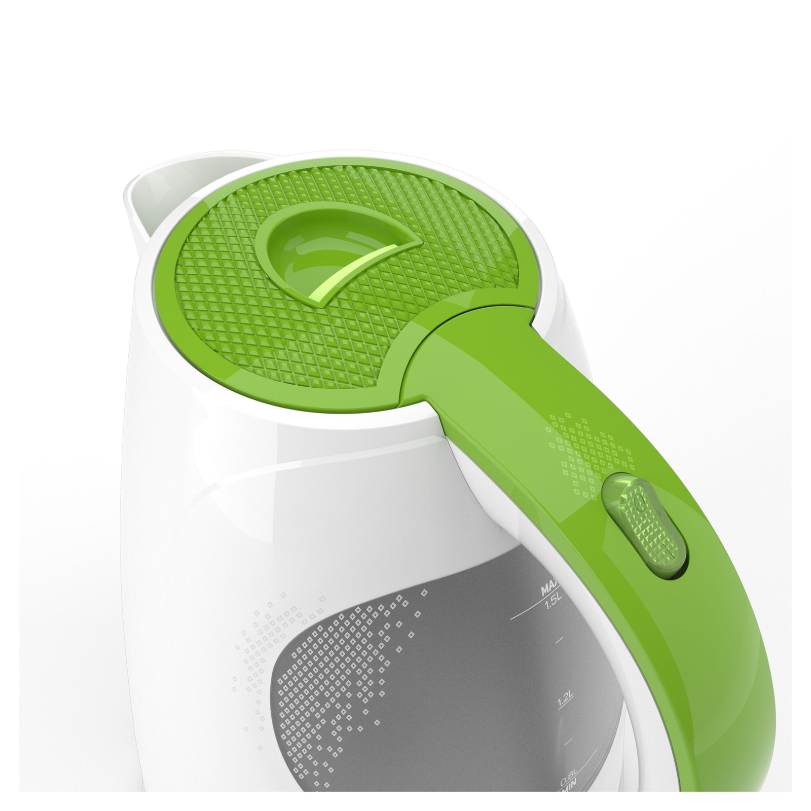 Sencor SWK 1511GR Vízforraló 1,5 L 2200W - Fehér/Zöld (SWK 1511GR)